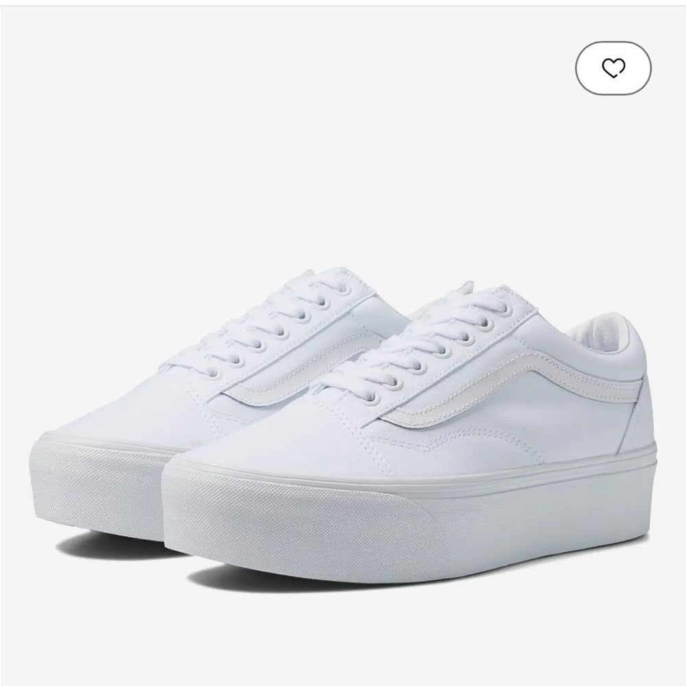 Vans Women's White Platform Sneakers